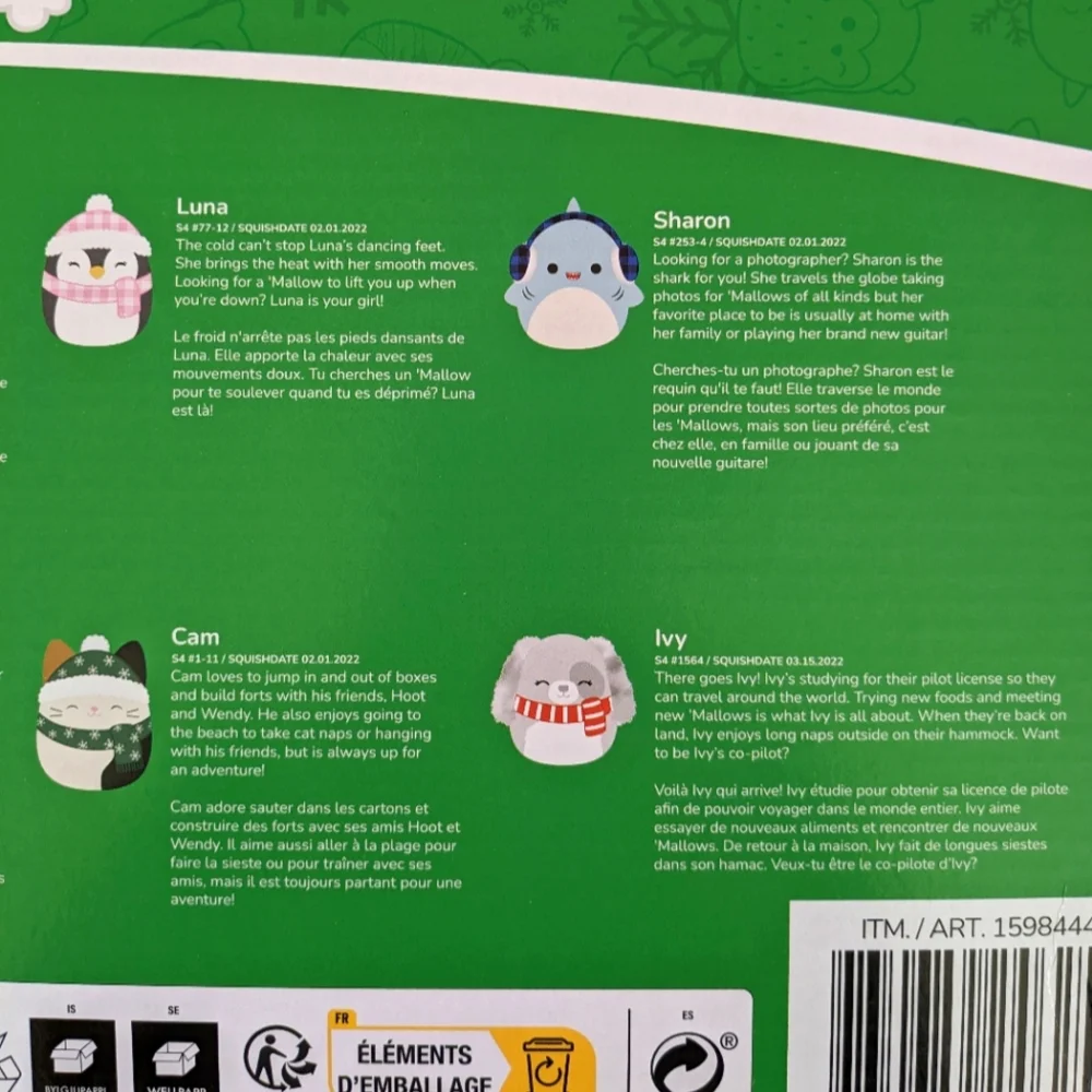 ❄️🎄 NEW! Original Squishmallows Holiday Winter Collection Ornament Set, Ages 3+ - Picture 9 of 15